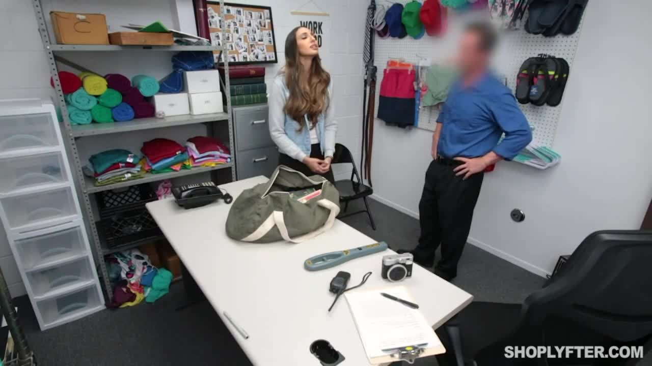 Sex in the office with a long-legged sporty wife Angelica Cruz