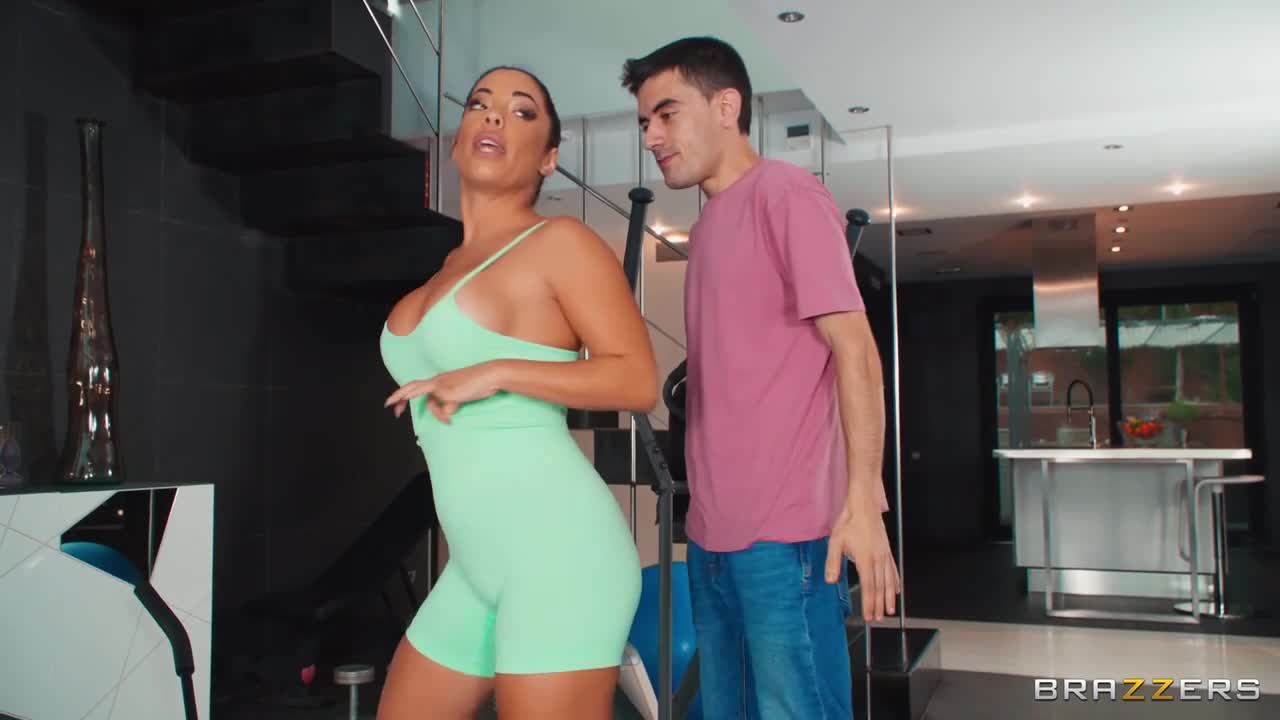 Stunning brunette Megan Fiore is enjoying riding on a huge penis